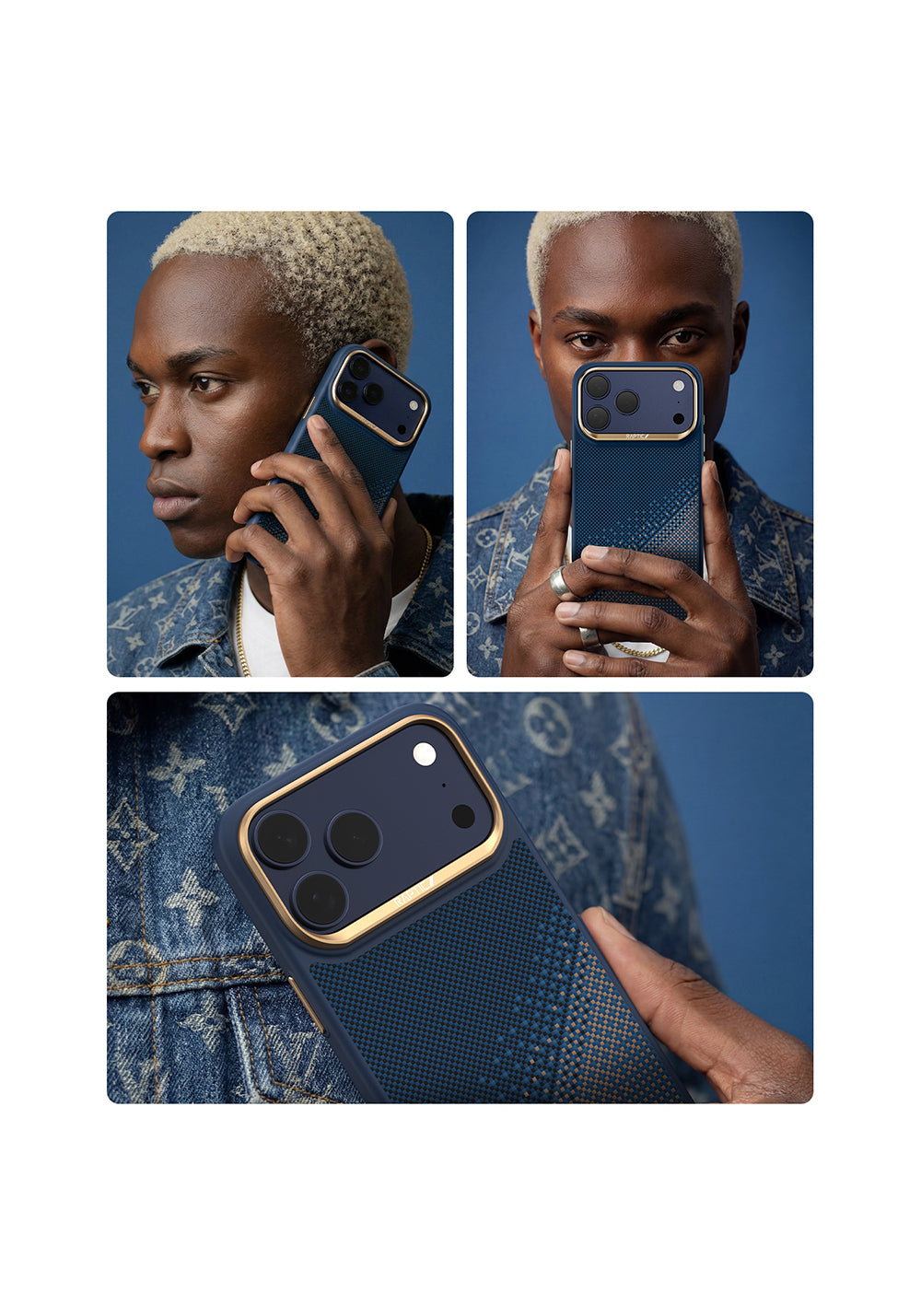 Apple iPhone 17 Pro Kılıf Manyetik Şarj Uyumlu Raptic Aramid Dual Serenity Serisi Karbon Kapak