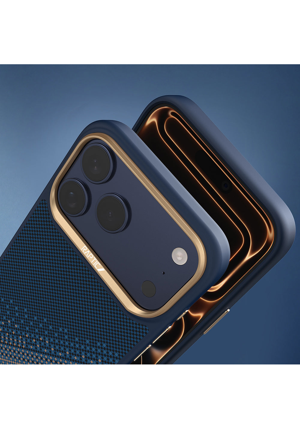 Apple iPhone 17 Pro Kılıf Manyetik Şarj Uyumlu Raptic Aramid Dual Serenity Serisi Karbon Kapak