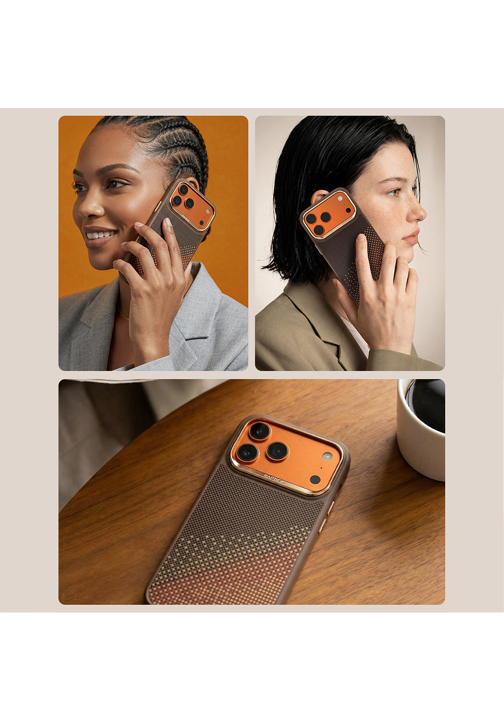 Apple iPhone 17 Pro Max Kılıf Manyetik Şarj Uyumlu Raptic Aramid Dual Serenity Serisi Karbon Kapak