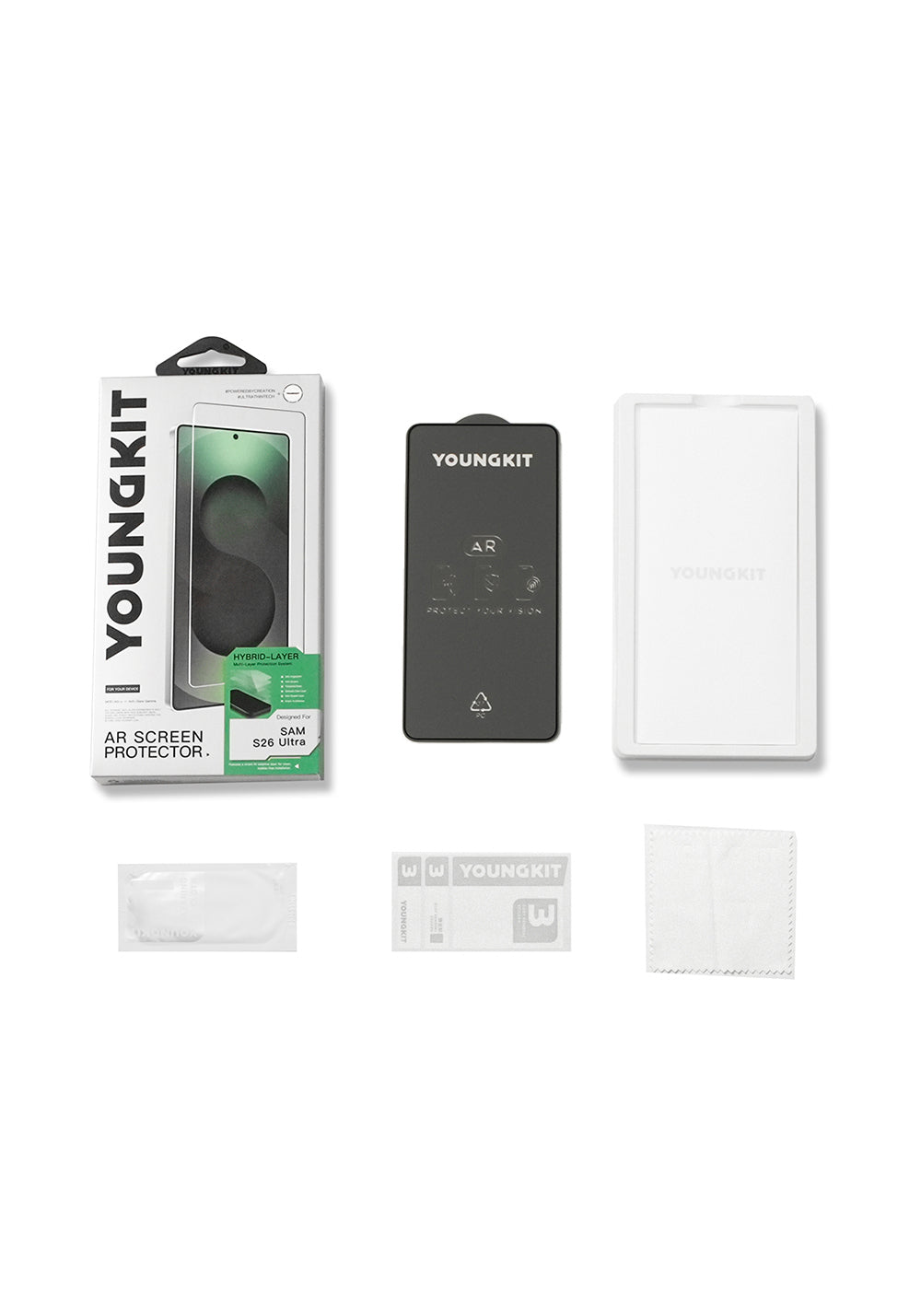 Galaxy S26 Ultra Youngkit 2.5D Anti Reflective Parmak İzi Bırakmayan Temperli Cam Ekran Koruyucu