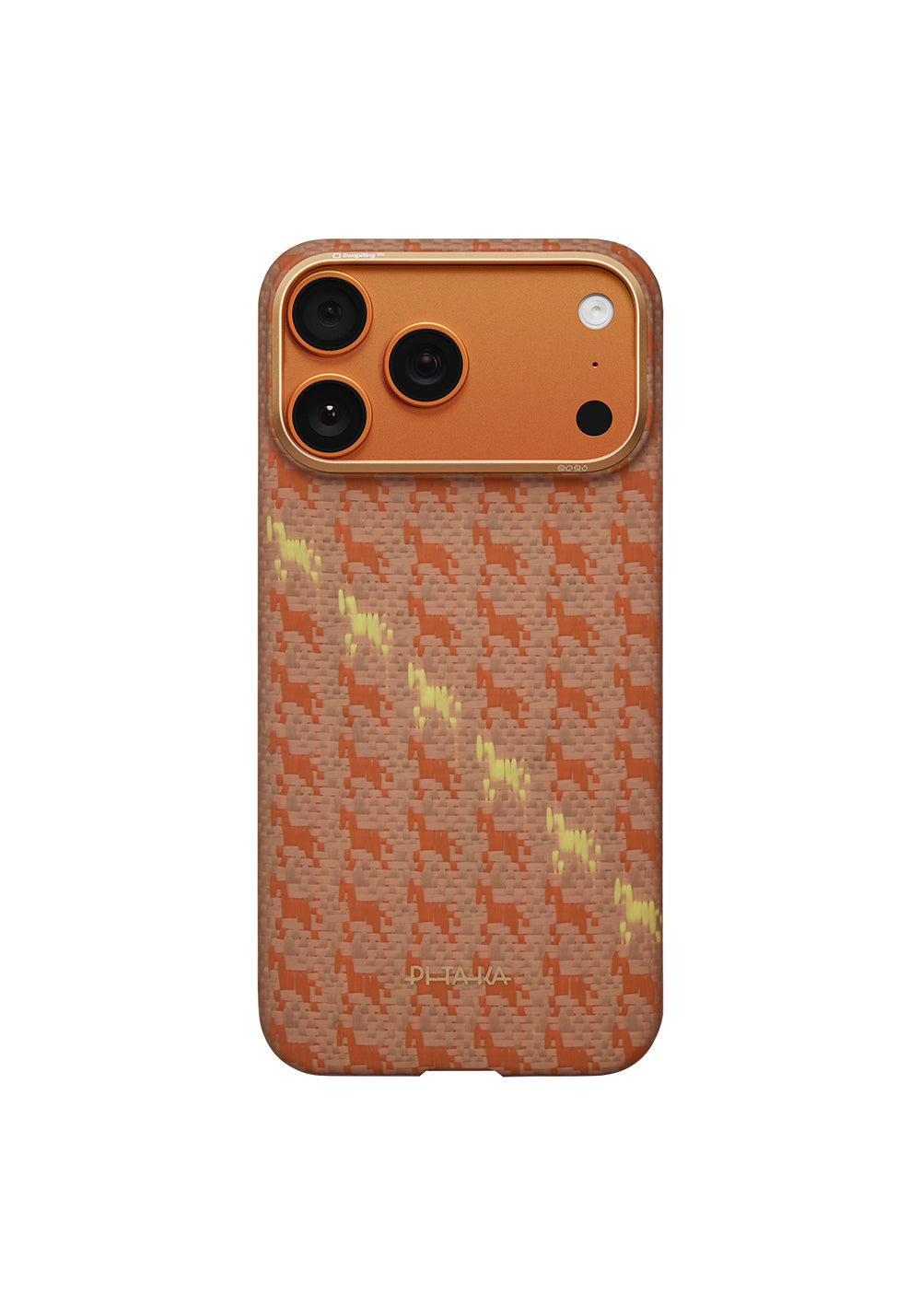 Apple iPhone 17 Pro Max Kılıf Manyetik Şarj Uyumlu Aramid Karbon Fiber Pitaka Edge Serisi Happiness Rides Kapak