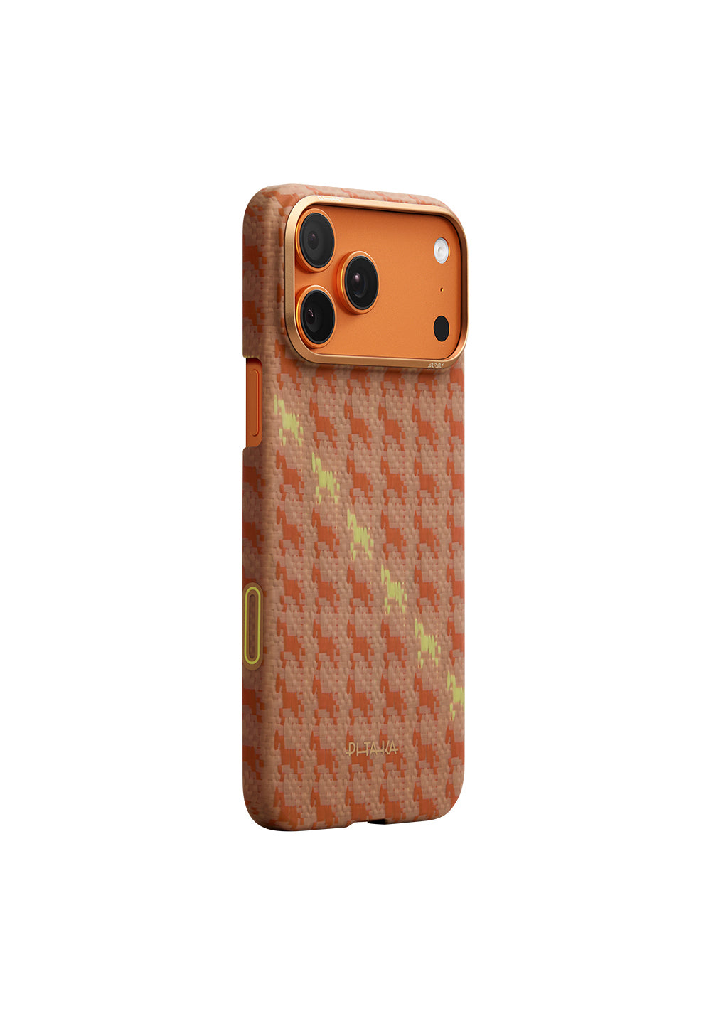 Apple iPhone 17 Pro Max Kılıf Manyetik Şarj Uyumlu Aramid Karbon Fiber Pitaka Edge Serisi Happiness Rides Kapak