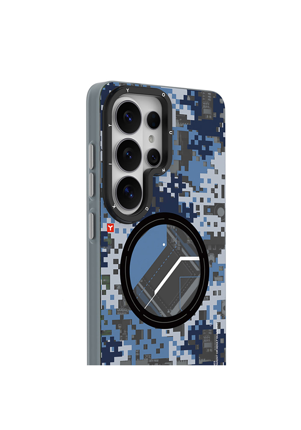 Galaxy S26 Ultra Kılıf M-Safe Şarj Özellikli Youngkit Camouflage Sykell Serisi Kapak