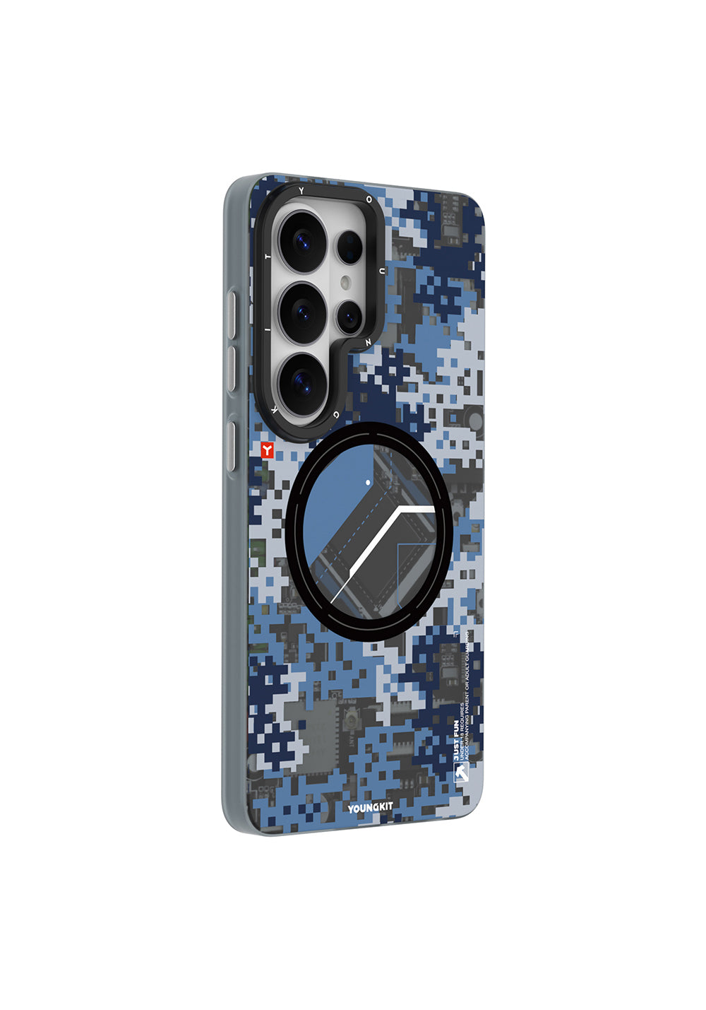 Galaxy S26 Ultra Kılıf M-Safe Şarj Özellikli Youngkit Camouflage Sykell Serisi Kapak