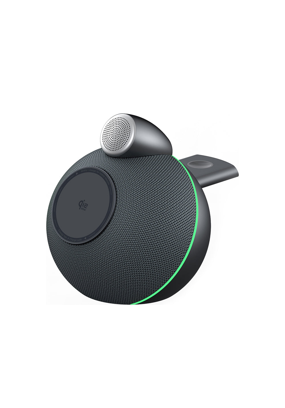 Wiwu Wi-G042 Qi2 Şarj Teknolojili Bluetooth Speaker Hoparlör Özellikli 25W Kablosuz Şarj Standı