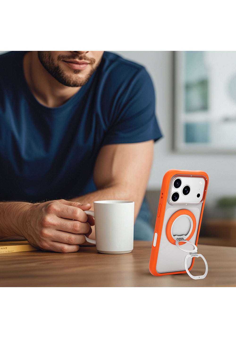 Youngkit Magnetik 360 Derece Dönebilen Dual Fold Rotating Serisi Parmak Ring Stand
