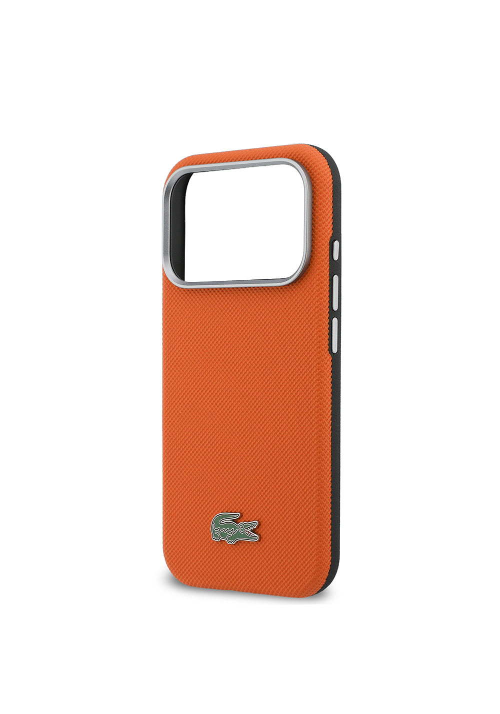 Apple iPhone 17 Pro Kılıf Lacoste Orijinal Lisanslı M-Safe Şarj Özellikli PVC Yarı Pike Desenli Arka Yüzey İkonik Timsah Dokuma Logolu Kapak