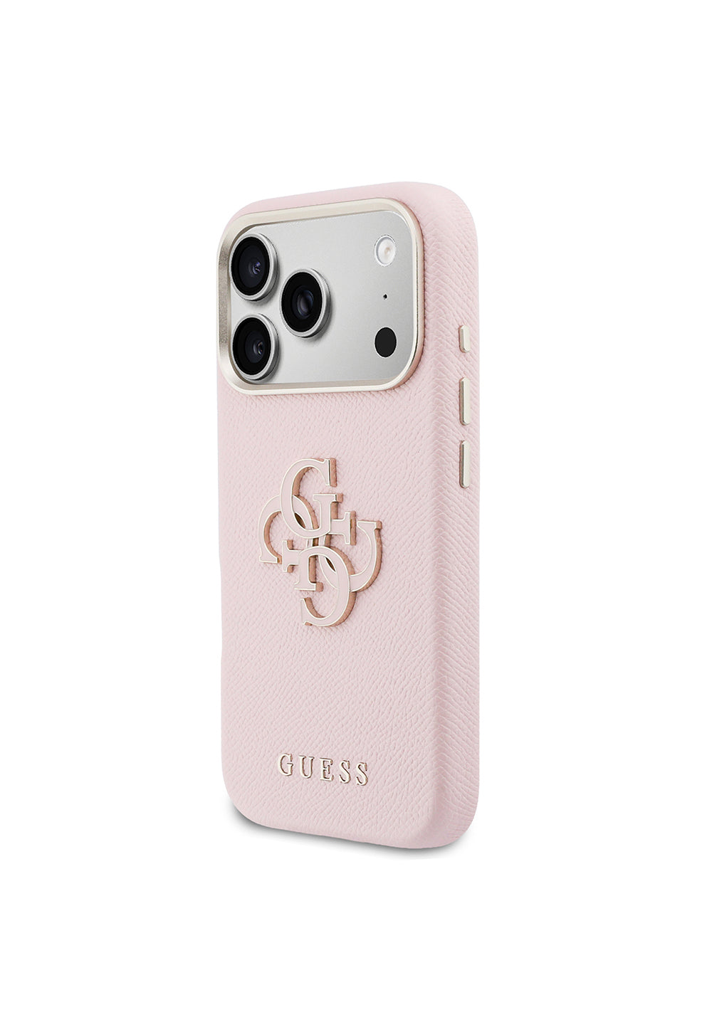 Apple iPhone 17 Pro Max Kılıf Guess Orijinal Lisanslı 4G Büyük Metal Kamera Çerçeveli PU Deri Resin Kapak