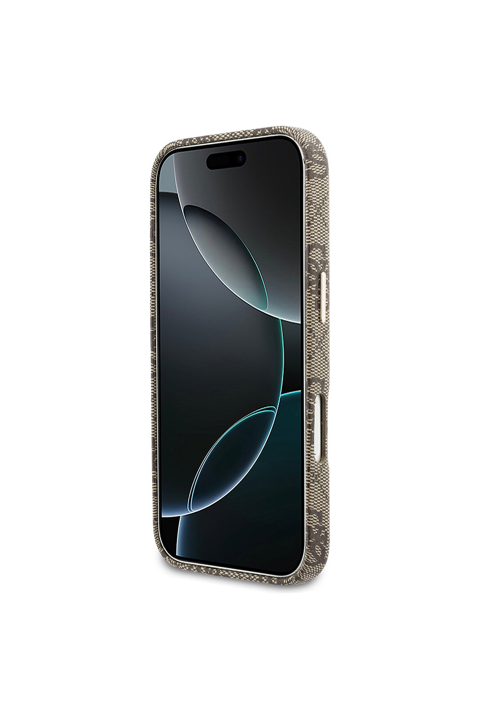 Apple iPhone 17 Pro Max Kılıf Guess Orijinal Lisanslı Manyetik Şarj Uyumlu Script Yazı Logolu 4G Desenli Kapak
