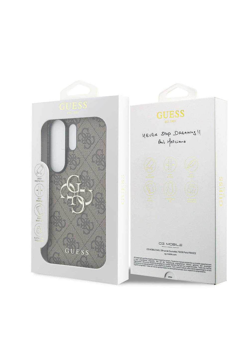 Galaxy S26 Ultra Kılıf Guess Orijinal Lisanslı PU Deri Büyük Metal Logo Dizaynlı Kapak