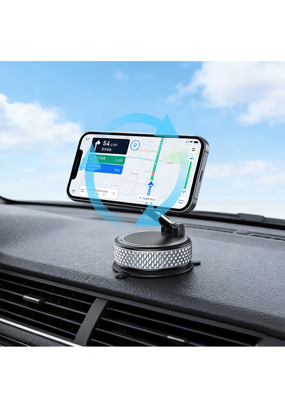 Go Des GD-HD243 360 Derece Dönebilen Vakum Özellikli Magnetik Telefon Tutucu