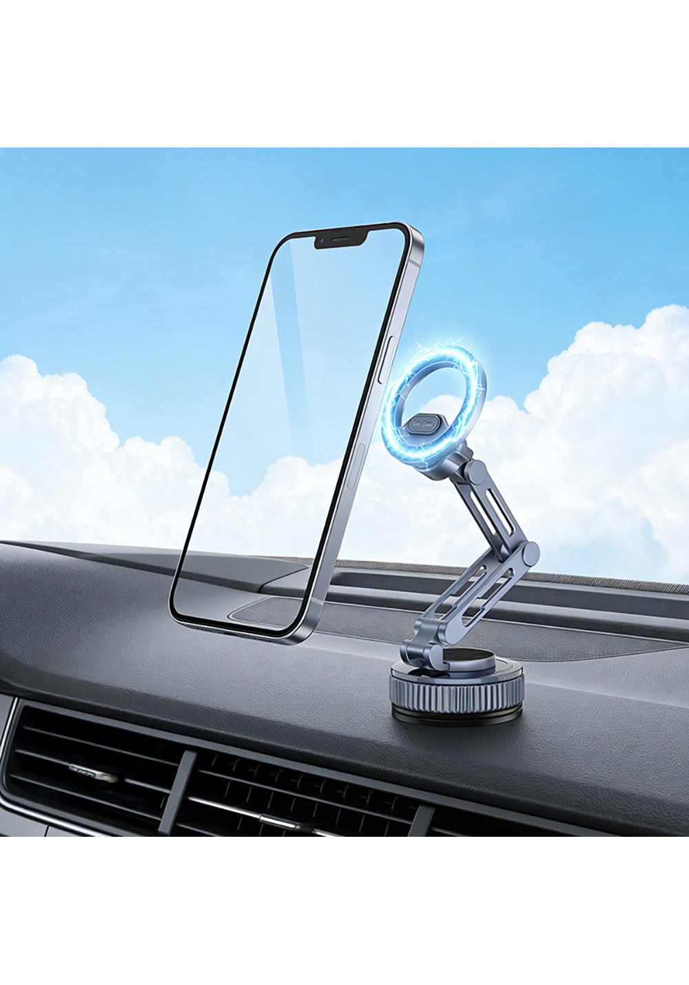 Go Des GD-HD246 Vakumlu Tasarım 360 Derece Dönebilen Magnetik Araç İçi Telefon Tutucu