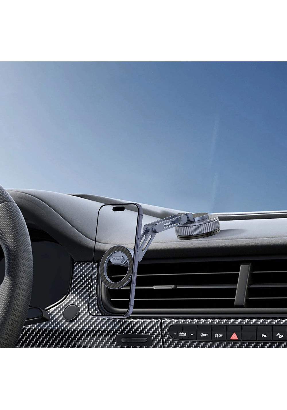 Go Des GD-HD246 Vakumlu Tasarım 360 Derece Dönebilen Magnetik Araç İçi Telefon Tutucu