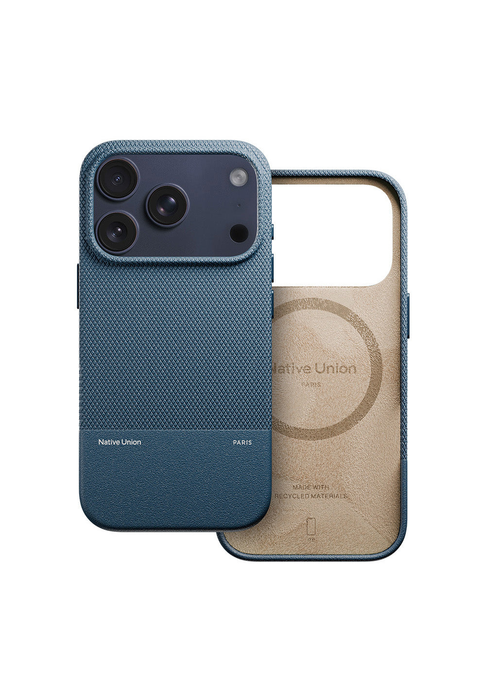 Apple iPhone 17 Pro Kılıf Manyetik Şarj Uyumlu Deri Dokulu Native Union RE Classic Serisi Kapak