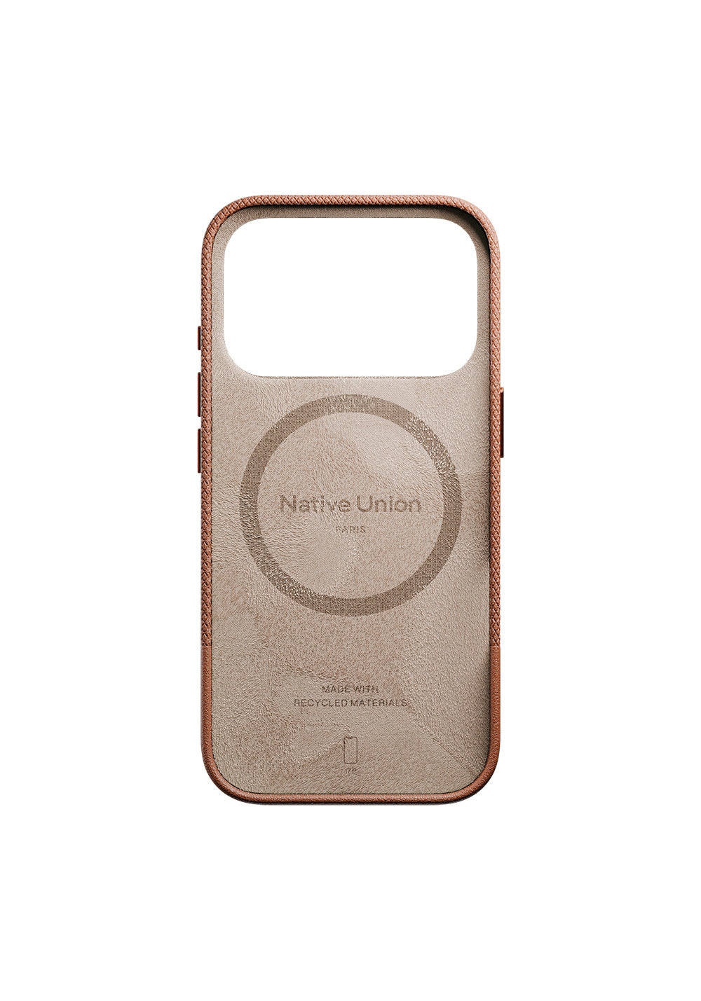 Apple iPhone 17 Pro Kılıf Manyetik Şarj Uyumlu Deri Dokulu Native Union RE Classic Serisi Kapak