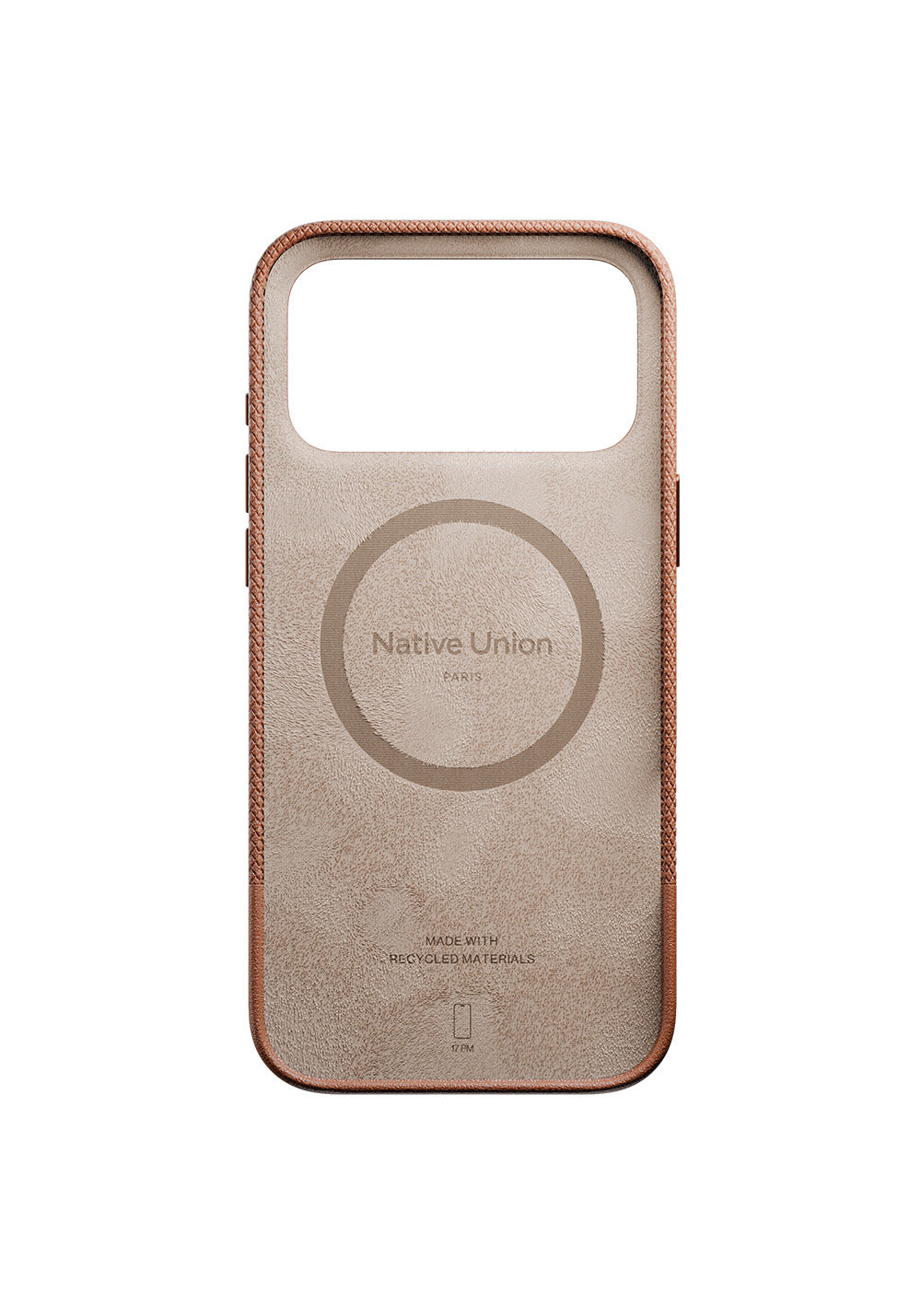 Apple iPhone 17 Pro Max Kılıf Manyetik Şarj Uyumlu Deri Dokulu Native Union RE Classic Serisi Kapak