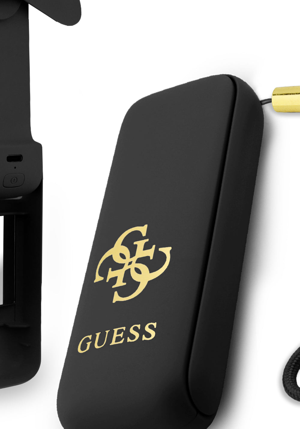 Guess Orijinal Lisanslı 4G Büyük Metal Logolu 3 Kademeli Katlanabilir Portatif Soğutucu El Fanı