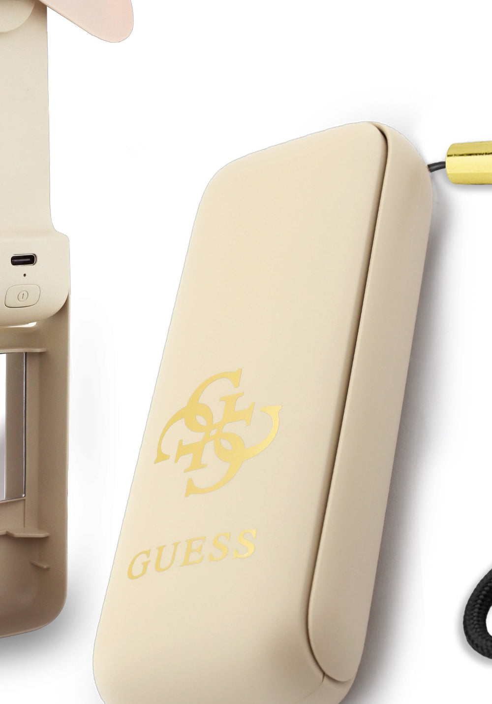 Guess Orijinal Lisanslı 4G Büyük Metal Logolu 3 Kademeli Katlanabilir Portatif Soğutucu El Fanı
