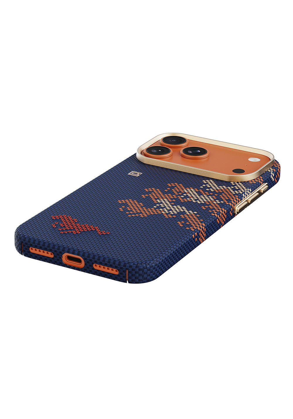 Apple iPhone 17 Pro Max Kılıf Manyetik Şarj Uyumlu Raptic Aramid Skin Chivalry Serisi Karbon Kapak