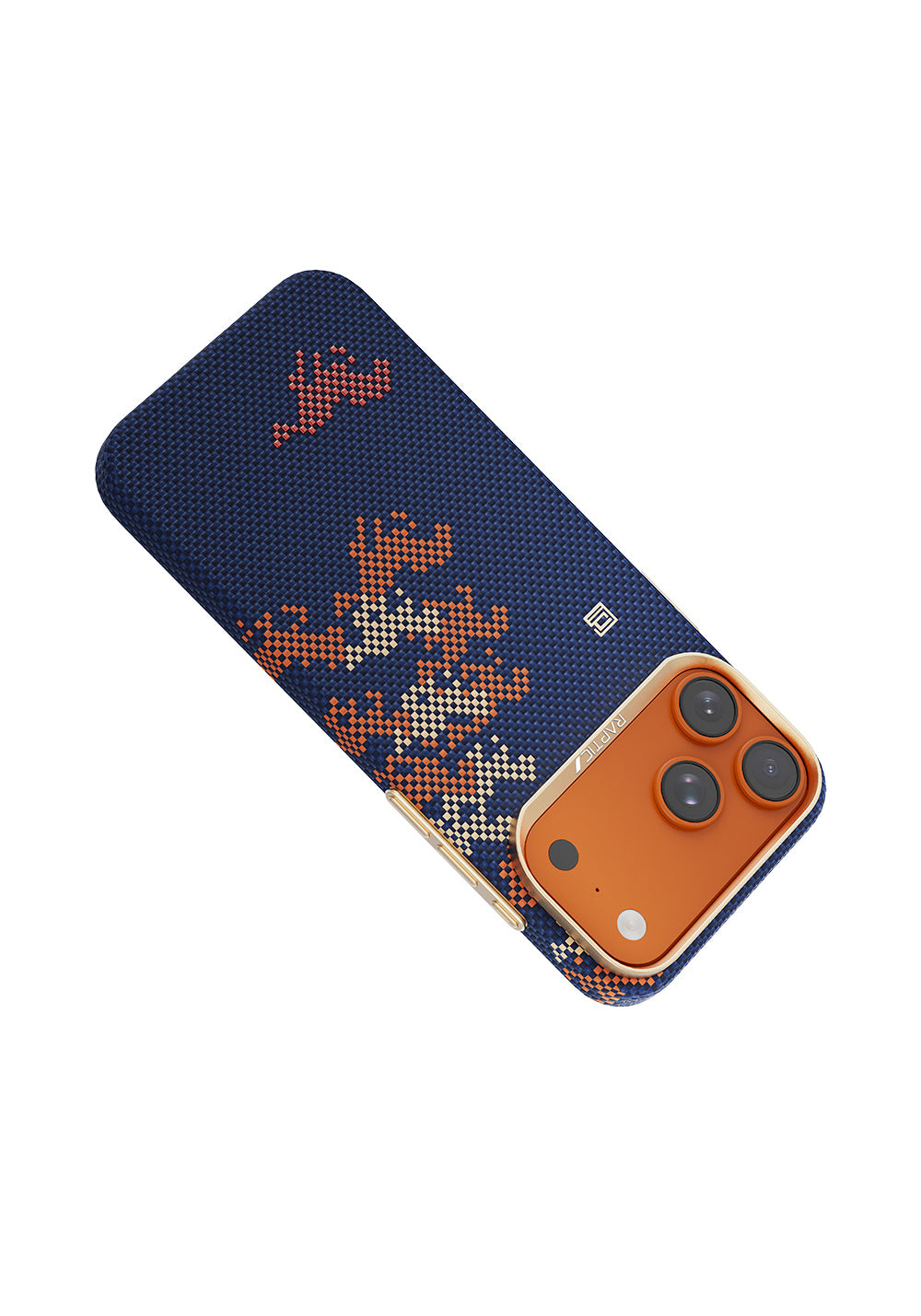Apple iPhone 17 Pro Max Kılıf Manyetik Şarj Uyumlu Raptic Aramid Skin Chivalry Serisi Karbon Kapak
