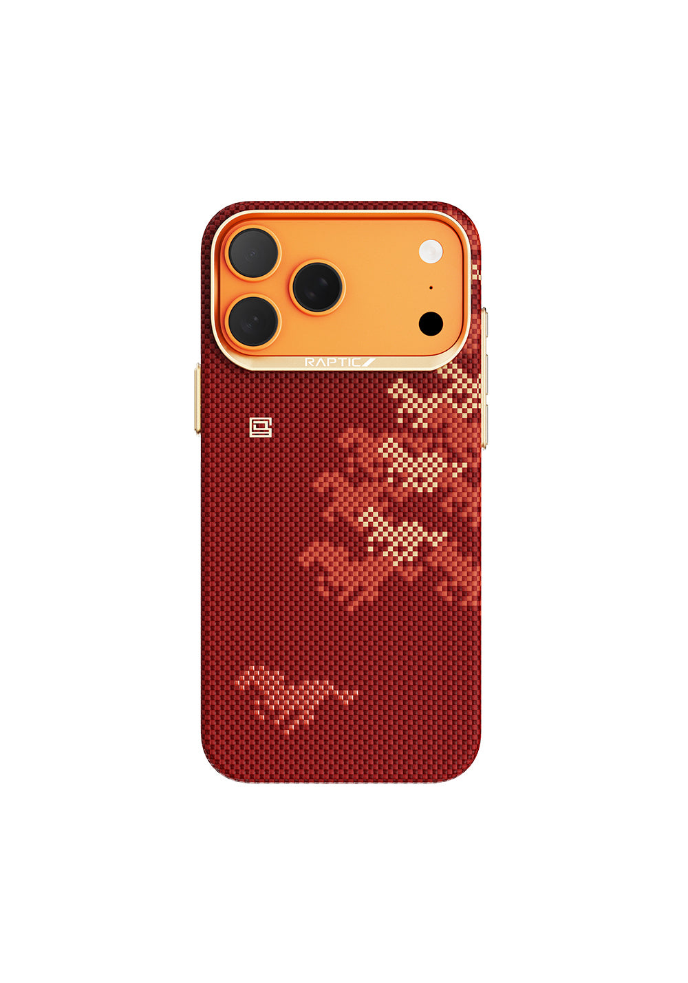 Apple iPhone 17 Pro Max Kılıf Manyetik Şarj Uyumlu Raptic Aramid Skin Chivalry Serisi Karbon Kapak