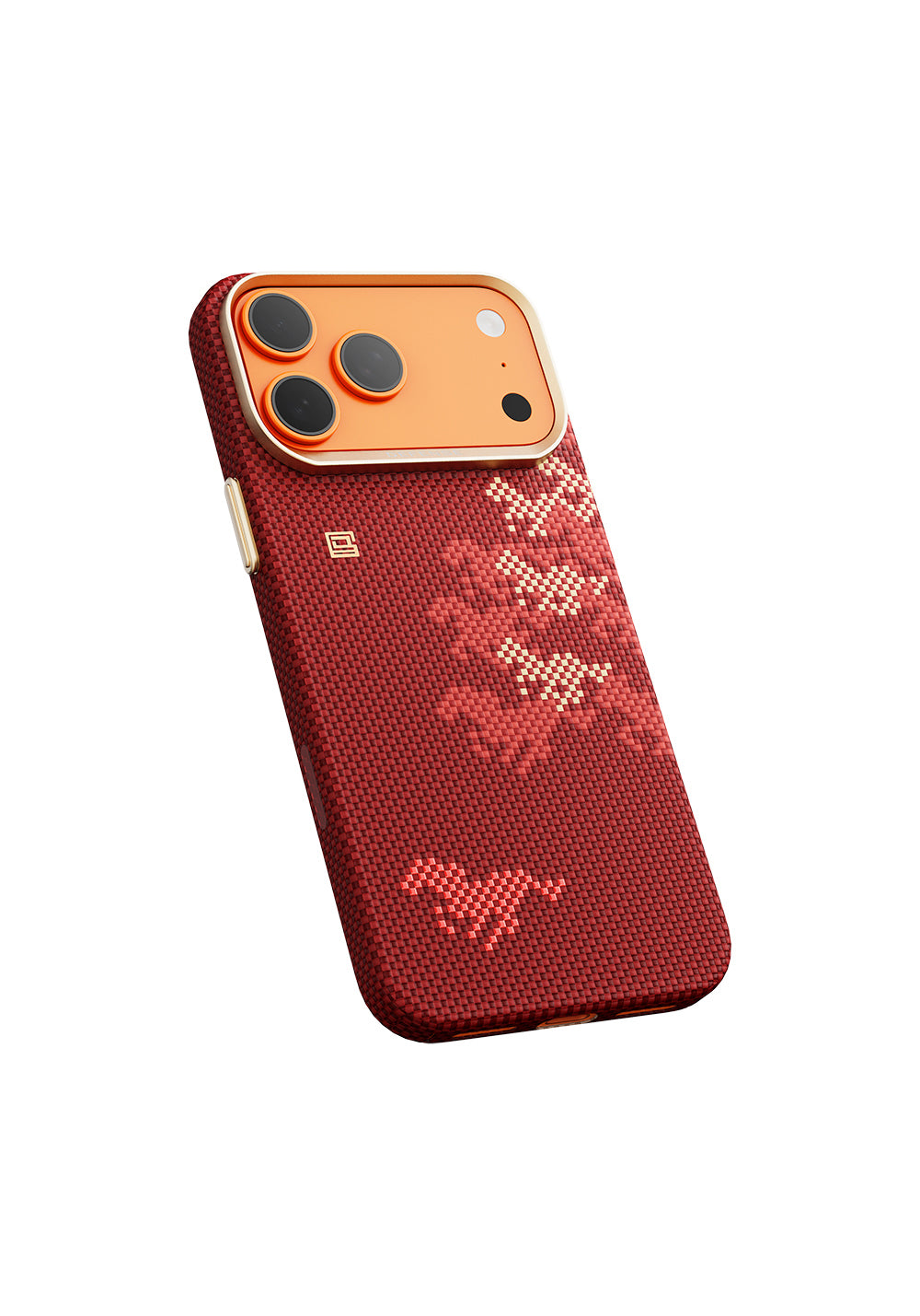 Apple iPhone 17 Pro Max Kılıf Manyetik Şarj Uyumlu Raptic Aramid Skin Chivalry Serisi Karbon Kapak
