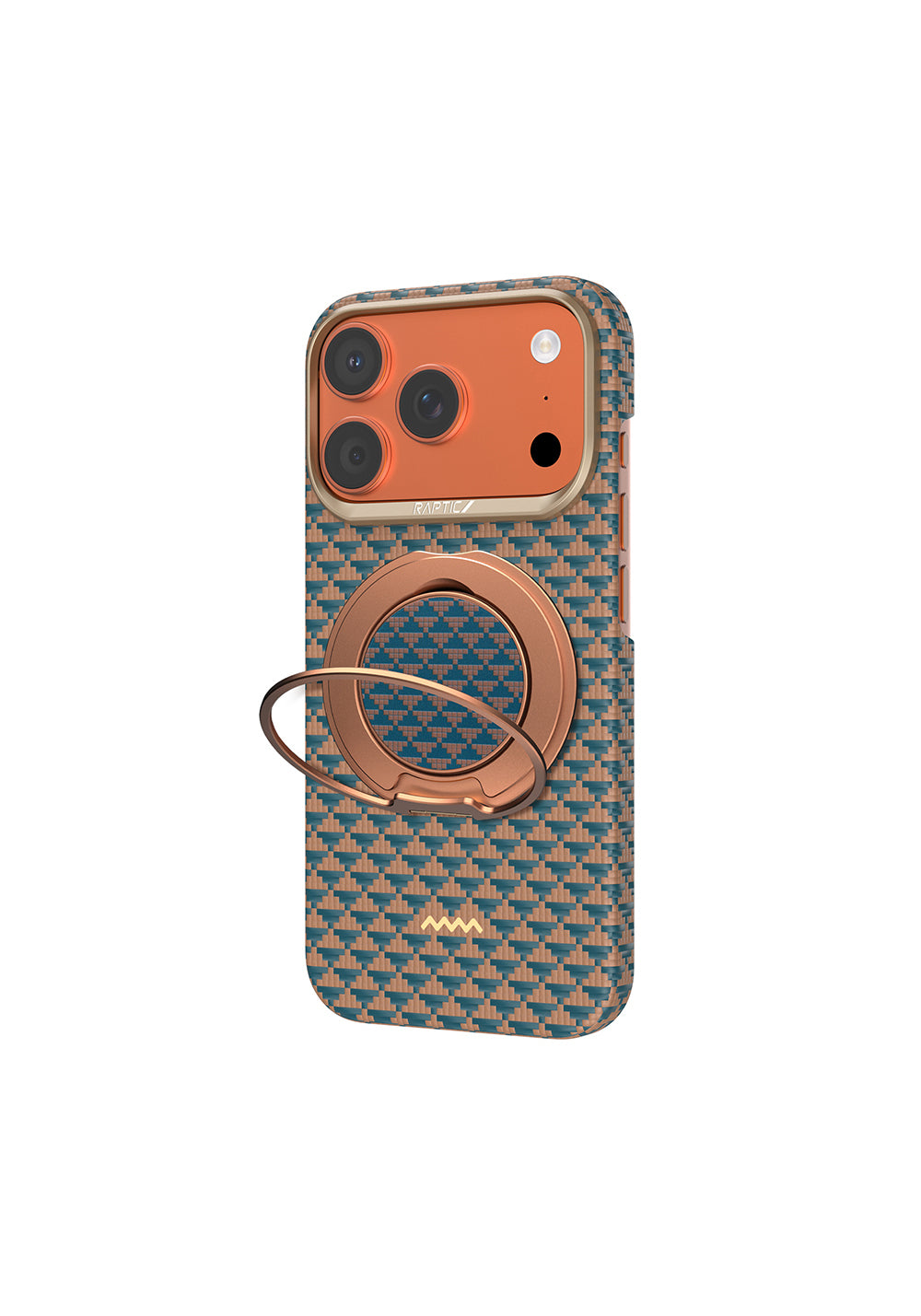 Apple iPhone 17 Pro Max Kılıf Raptic 2in1 Bundle Kit Aramid Skin Destiny Serisi Stand ve Karbon Kapak