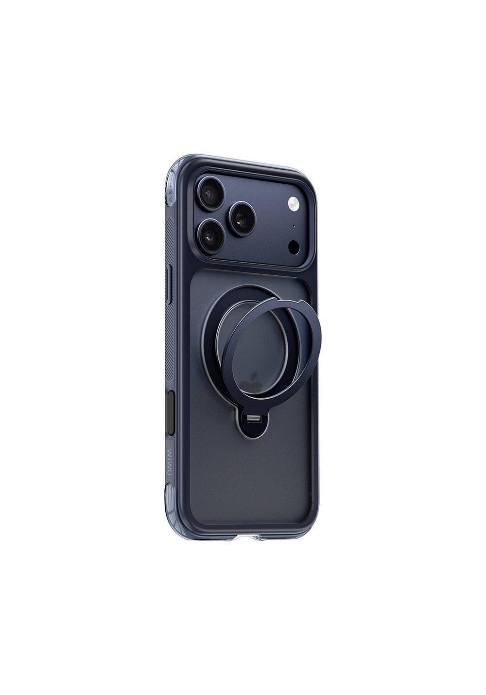 Apple iPhone 17 Pro Max Kılıf Wiwu AS-203 AeroShield Ultra Serisi Manyetik Şarj Uyumlu Airbag Tasarımlı Standlı Kapak