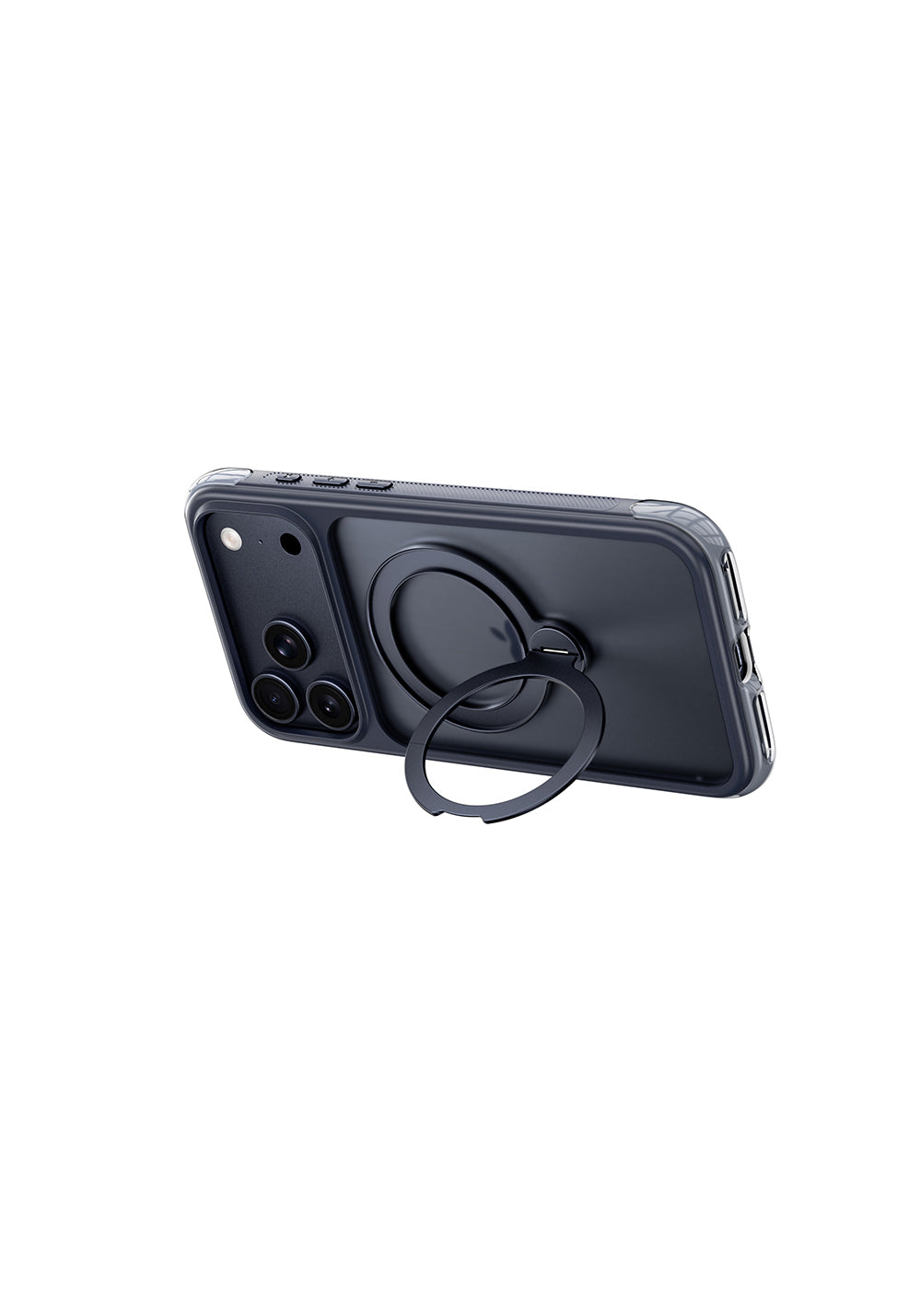 Apple iPhone 17 Pro Max Kılıf Wiwu AS-203 AeroShield Ultra Serisi Manyetik Şarj Uyumlu Airbag Tasarımlı Standlı Kapak