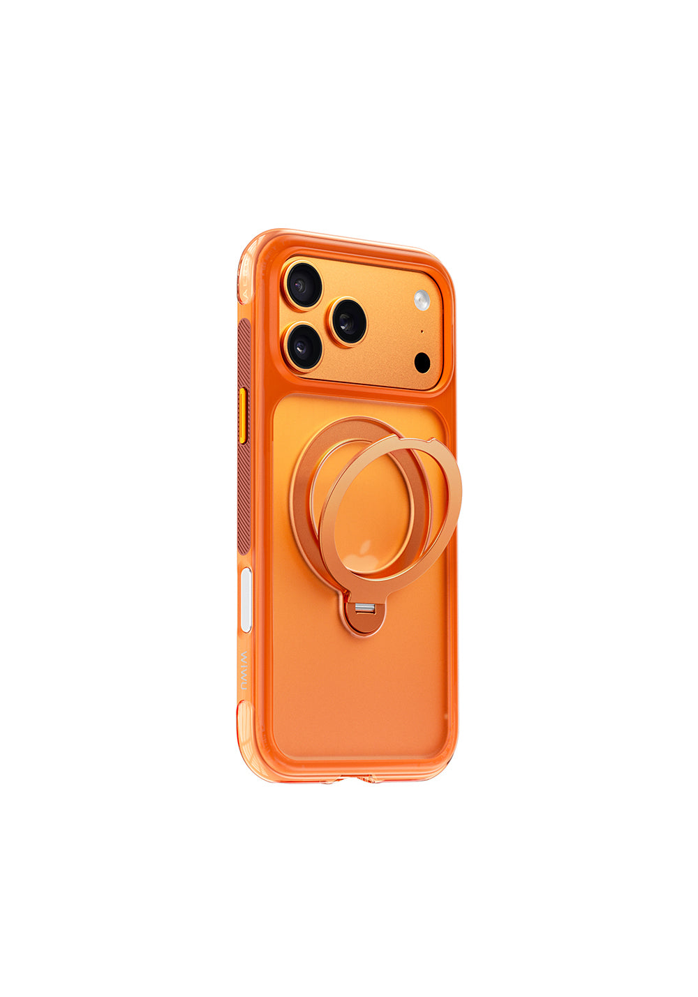 Apple iPhone 17 Pro Max Kılıf Wiwu AS-203 AeroShield Ultra Serisi Manyetik Şarj Uyumlu Airbag Tasarımlı Standlı Kapak