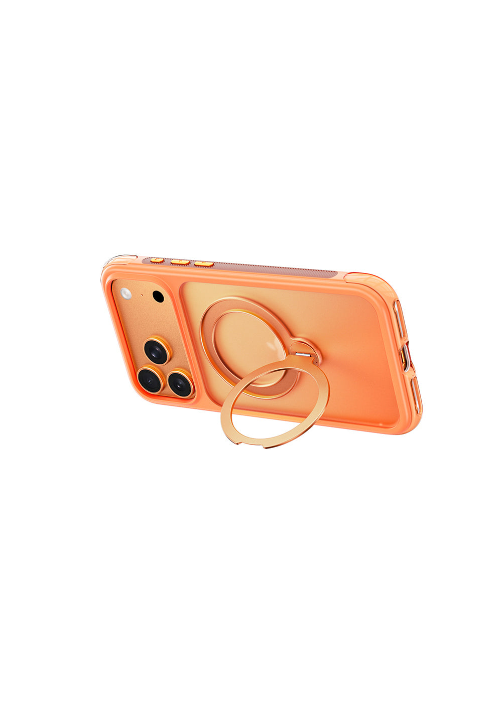 Apple iPhone 17 Pro Max Kılıf Wiwu AS-203 AeroShield Ultra Serisi Manyetik Şarj Uyumlu Airbag Tasarımlı Standlı Kapak