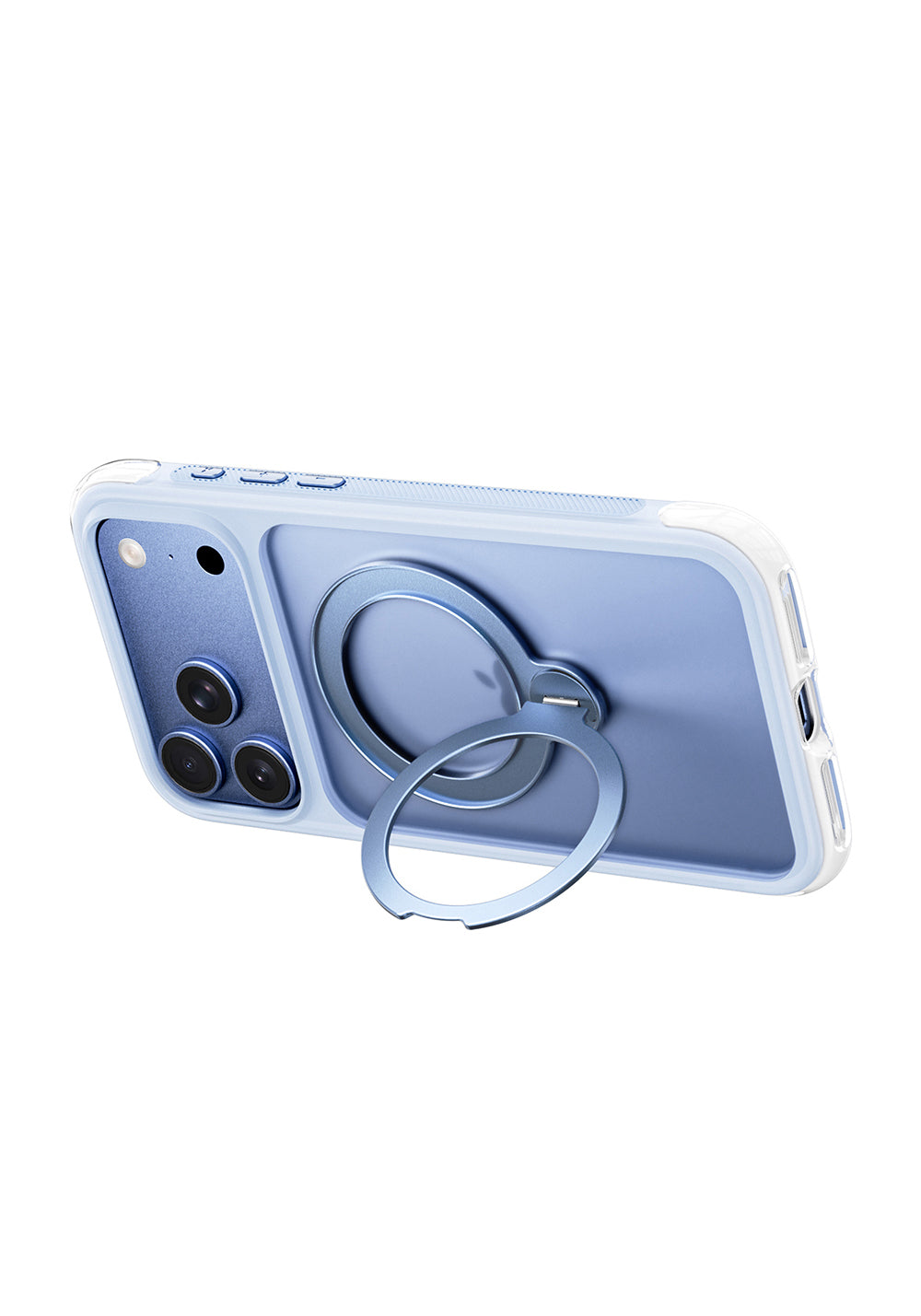 Apple iPhone 17 Pro Max Kılıf Wiwu AS-203 AeroShield Ultra Serisi Manyetik Şarj Uyumlu Airbag Tasarımlı Standlı Kapak