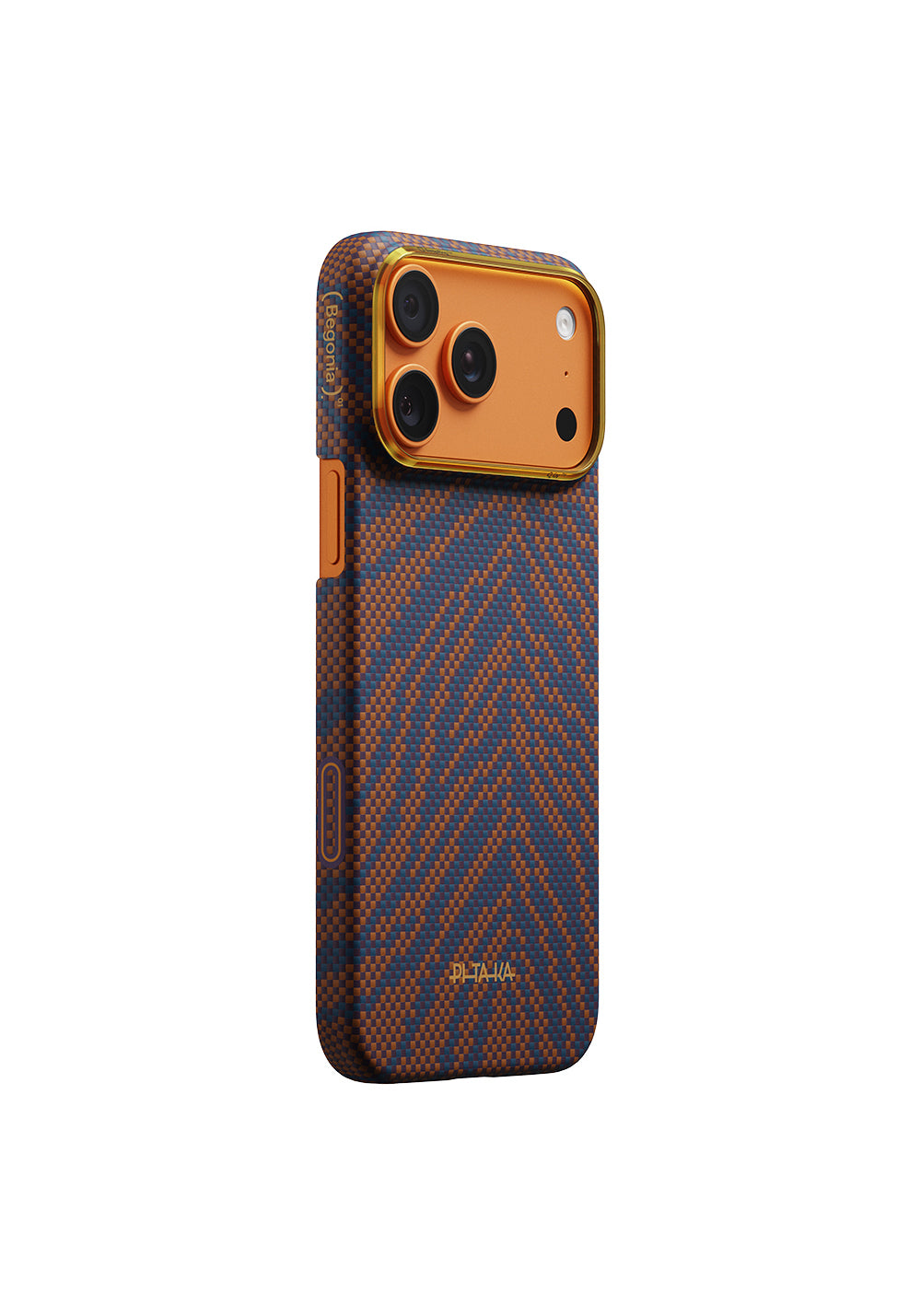 Apple iPhone 17 Pro Kılıf Manyetik Şarj Uyumlu Aramid Karbon Fiber Pitaka Breath of Veins Serisi Kapak