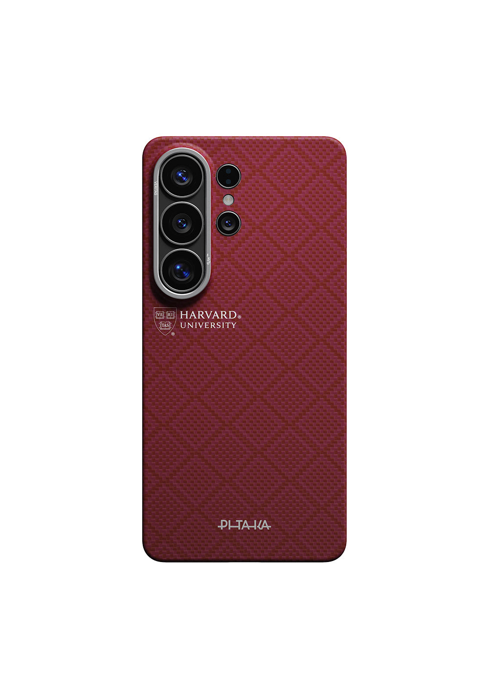 Galaxy S26 Ultra Kılıf Manyetik Şarj Uyumlu Aramid Karbon Fiber Pitaka Harvard University Serisi Kapak