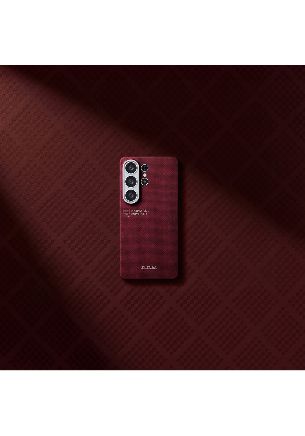 Galaxy S26 Ultra Kılıf Manyetik Şarj Uyumlu Aramid Karbon Fiber Pitaka Harvard University Serisi Kapak