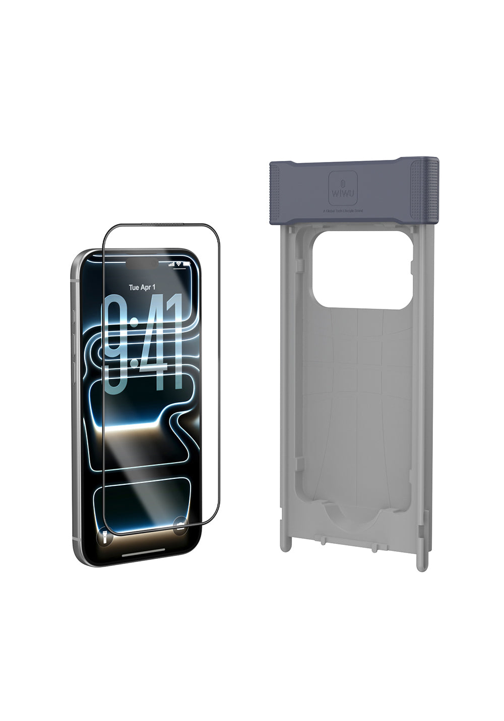 Apple iPhone 17 Wiwu GT-032 Glass Ultra Serisi 3D Polarize Ekran Koruyucu Cam + Kolay Uygulama Aparatı