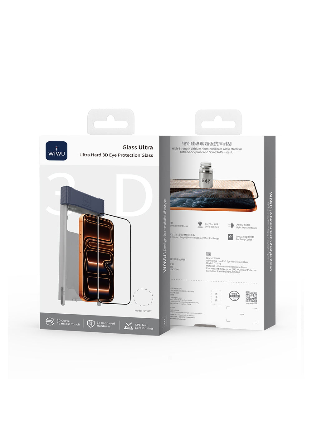 Apple iPhone 17 Pro Wiwu GT-032 Glass Ultra Serisi 3D Polarize Ekran Koruyucu Cam + Kolay Uygulama Aparatı