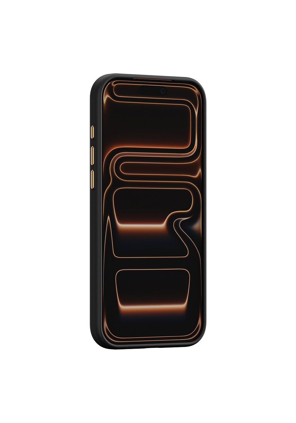Apple iPhone 17 Pro Max Kılıf Manyetik Şarj Uyumlu Raptic Aramid Dual Rise Serisi 24 Ayar Altın Kaplamalı Karbon Kapak