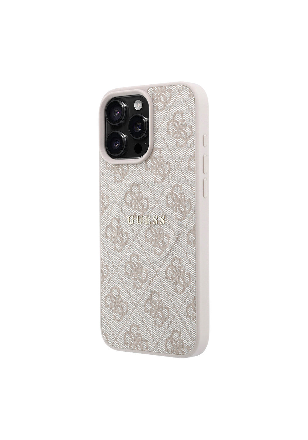 Apple iPhone 16 Pro Max Kılıf Guess Orijinal Lisanslı M-safe Kabartmalı 4G Desenli Yazı Logolu Kapak