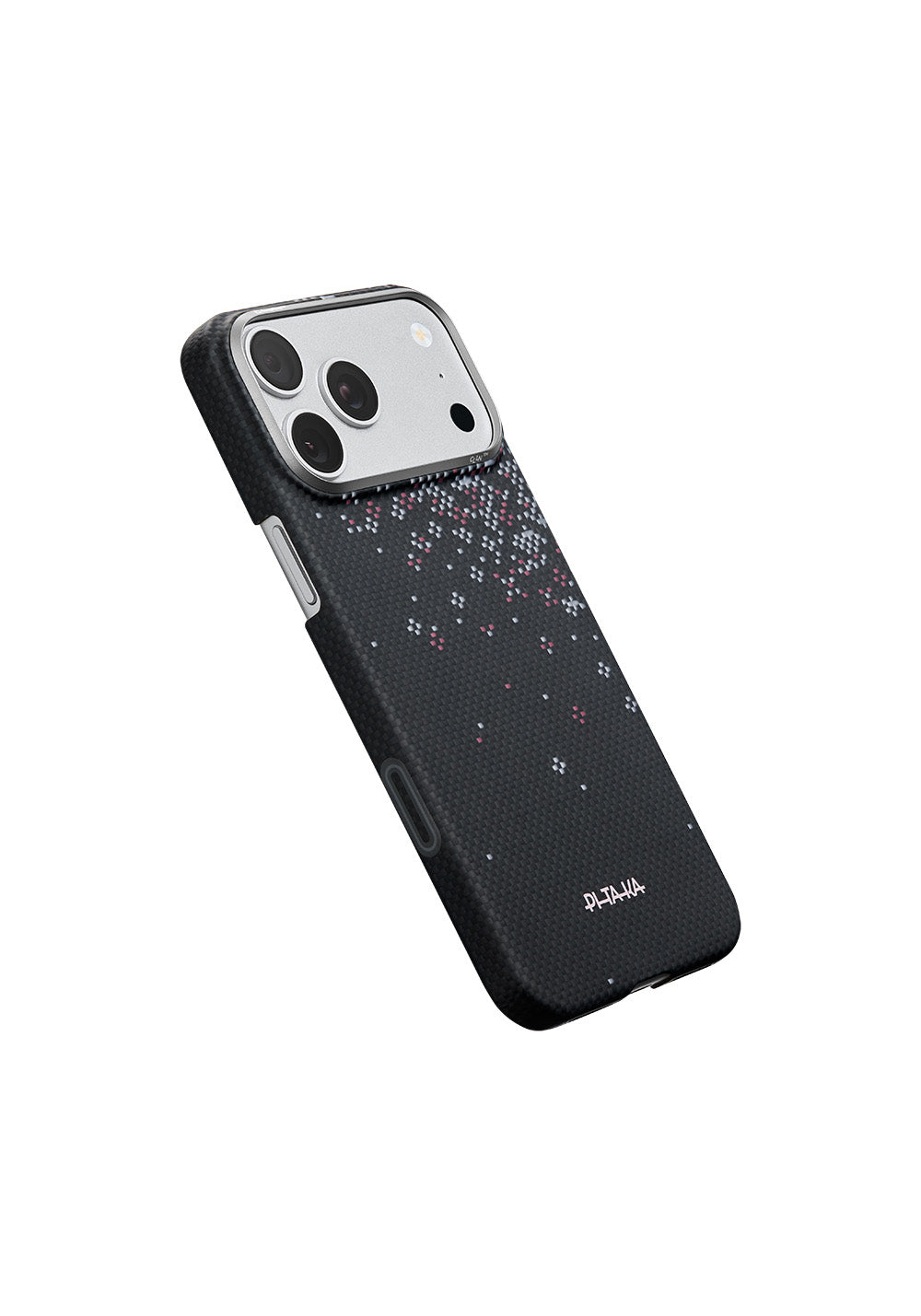 Apple iPhone 17 Pro Kılıf Manyetik Şarj Uyumlu Aramid Karbon Fiber Pitaka Sakura Hours Serisi Kapak