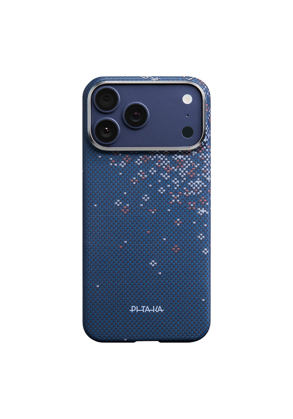 Apple iPhone 17 Pro Kılıf Manyetik Şarj Uyumlu Aramid Karbon Fiber Pitaka Sakura Hours Serisi Kapak