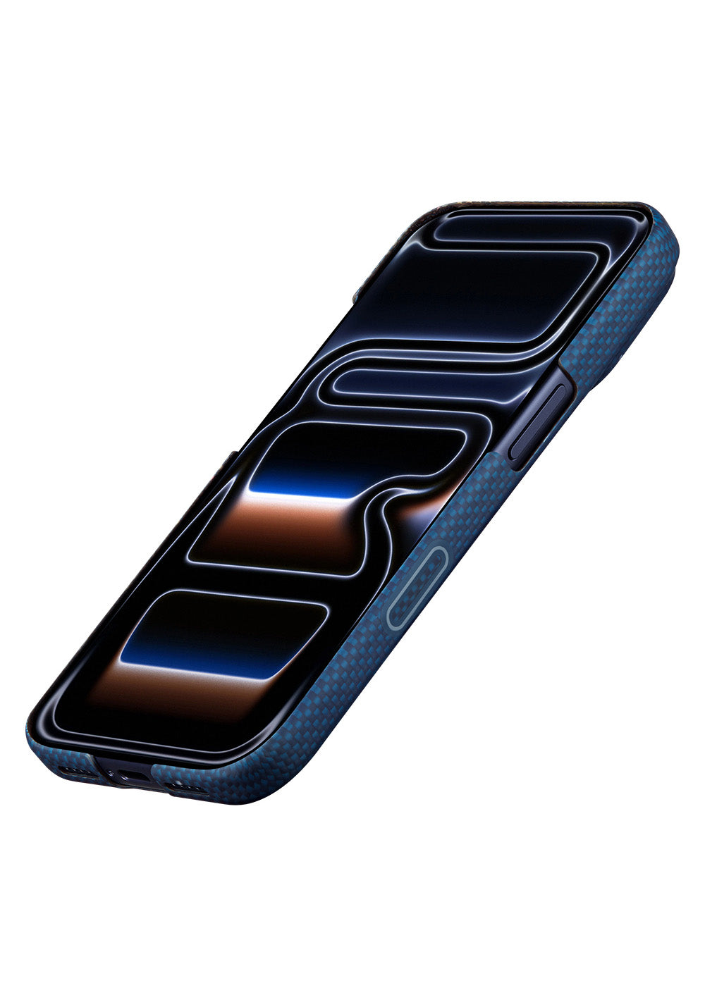 Apple iPhone 17 Pro Kılıf Manyetik Şarj Uyumlu Aramid Karbon Fiber Pitaka Sakura Hours Serisi Kapak