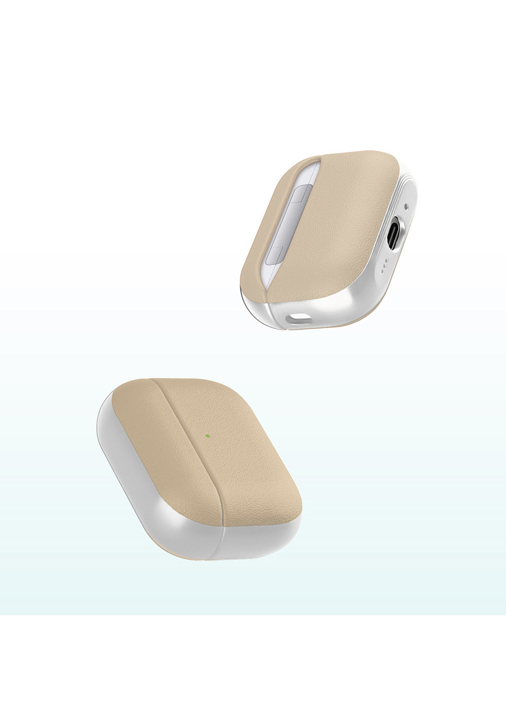 Apple AirPods Pro 3 Kılıf M-Safe Şarj Özellikli Mutural Poying Serisi Deri Tasarımlı Kapak