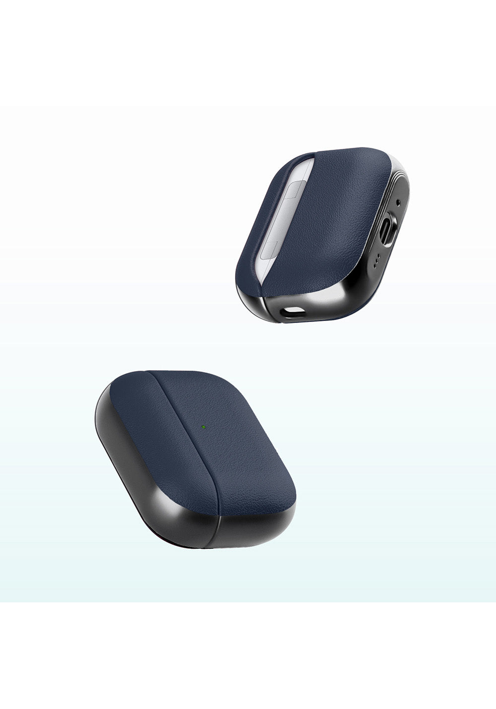 Apple AirPods Pro 3 Kılıf M-Safe Şarj Özellikli Mutural Poying Serisi Deri Tasarımlı Kapak