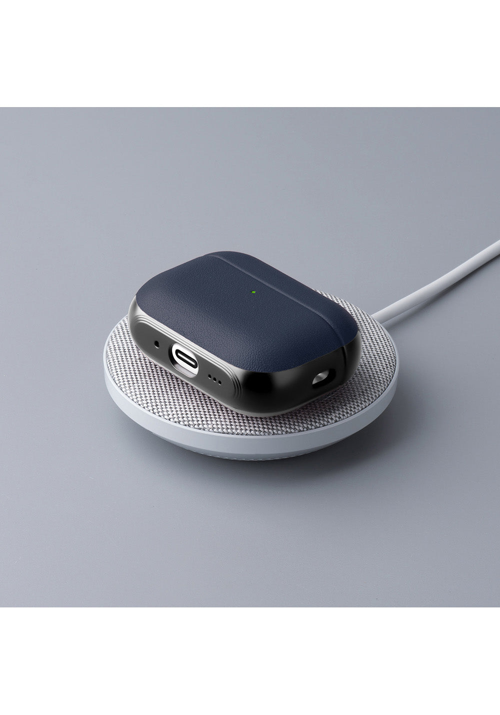Apple AirPods Pro 3 Kılıf M-Safe Şarj Özellikli Mutural Poying Serisi Deri Tasarımlı Kapak