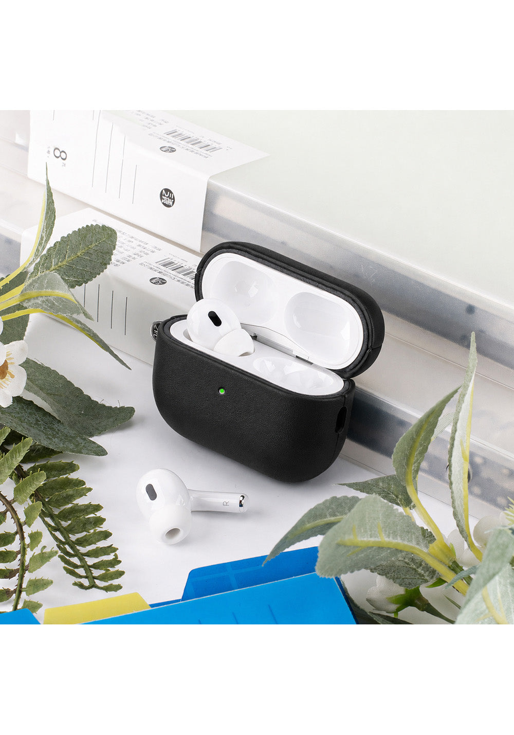 Apple AirPods Pro 3 Kılıf M-Safe Şarj Özellikli Mutural Yahu Serisi Deri Tasarımlı Kapak