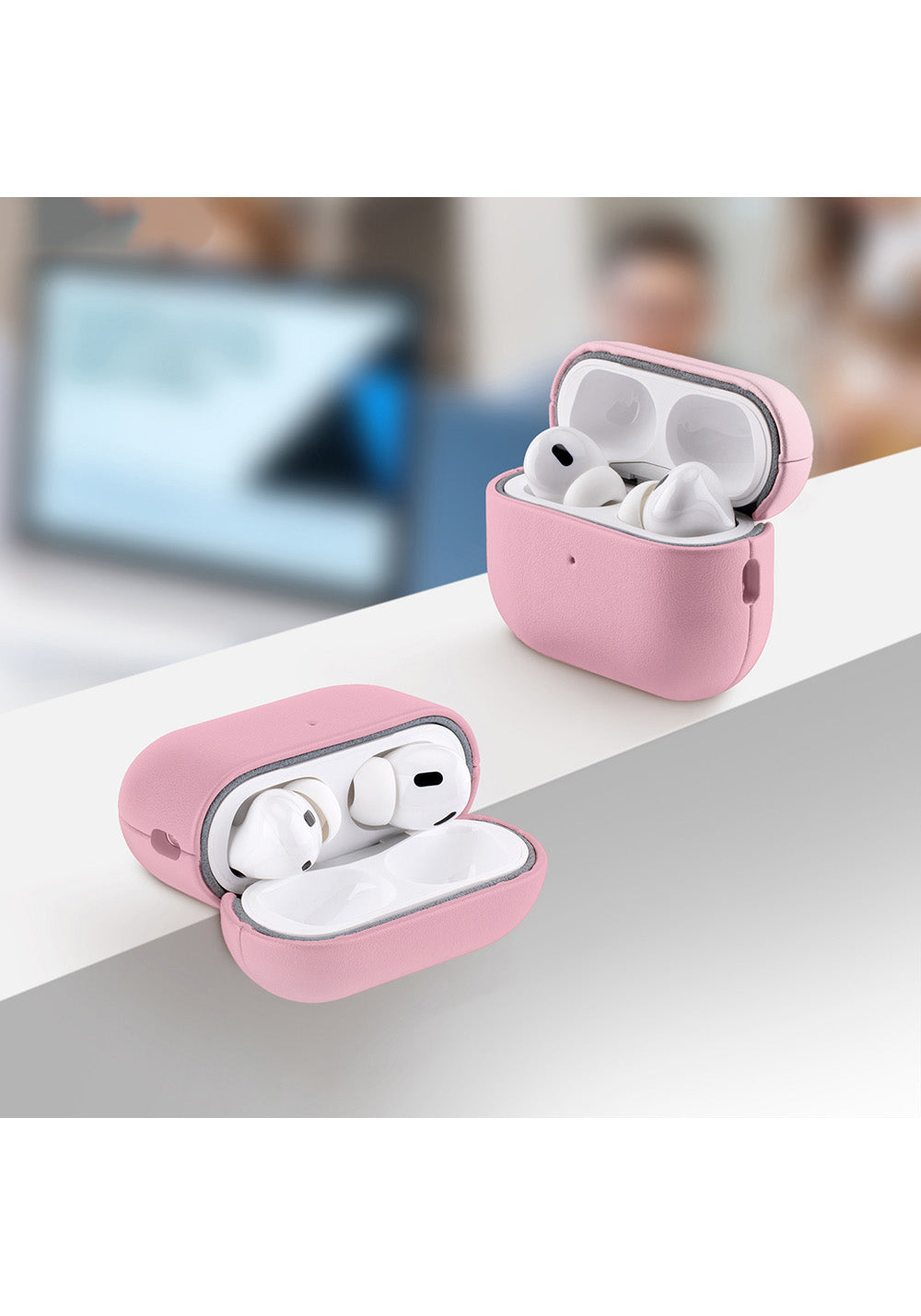 Apple AirPods Pro 3 Kılıf M-Safe Şarj Özellikli Mutural Yahu Serisi Deri Tasarımlı Kapak