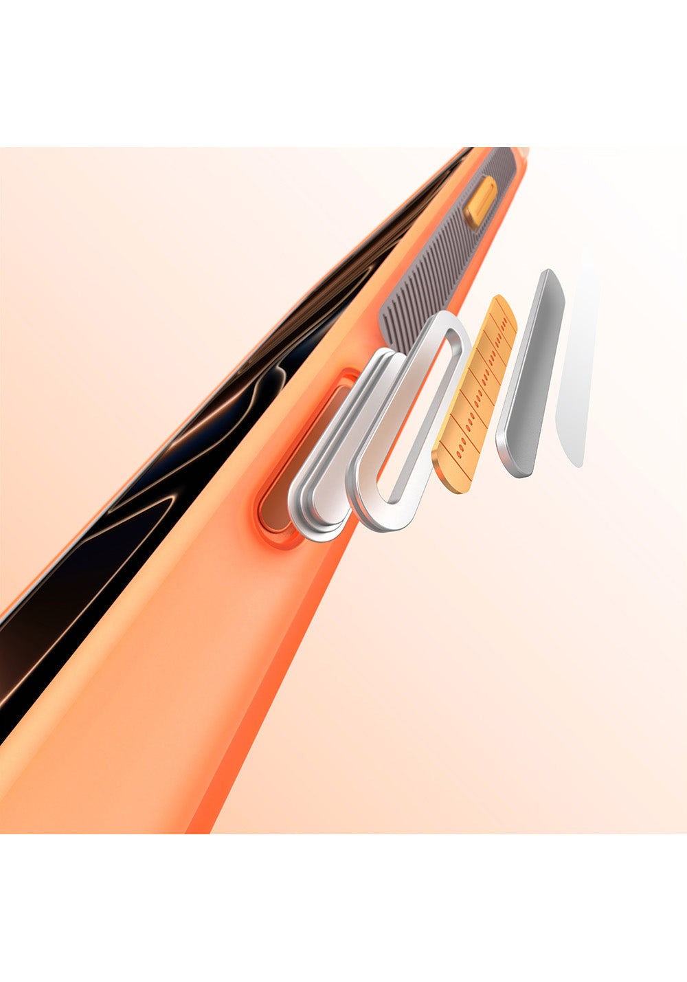 Apple iPhone 17 Pro Kılıf Manyetik Şarj Uyumlu Standlı Airbag Tasarımlı Mutural Air Shield Serisi Kapak