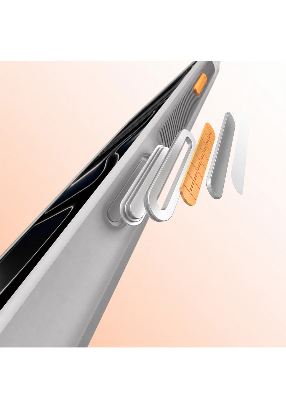 Apple iPhone 17 Pro Max Kılıf Manyetik Şarj Uyumlu Standlı Airbag Tasarımlı Mutural Air Shield Serisi Kapak