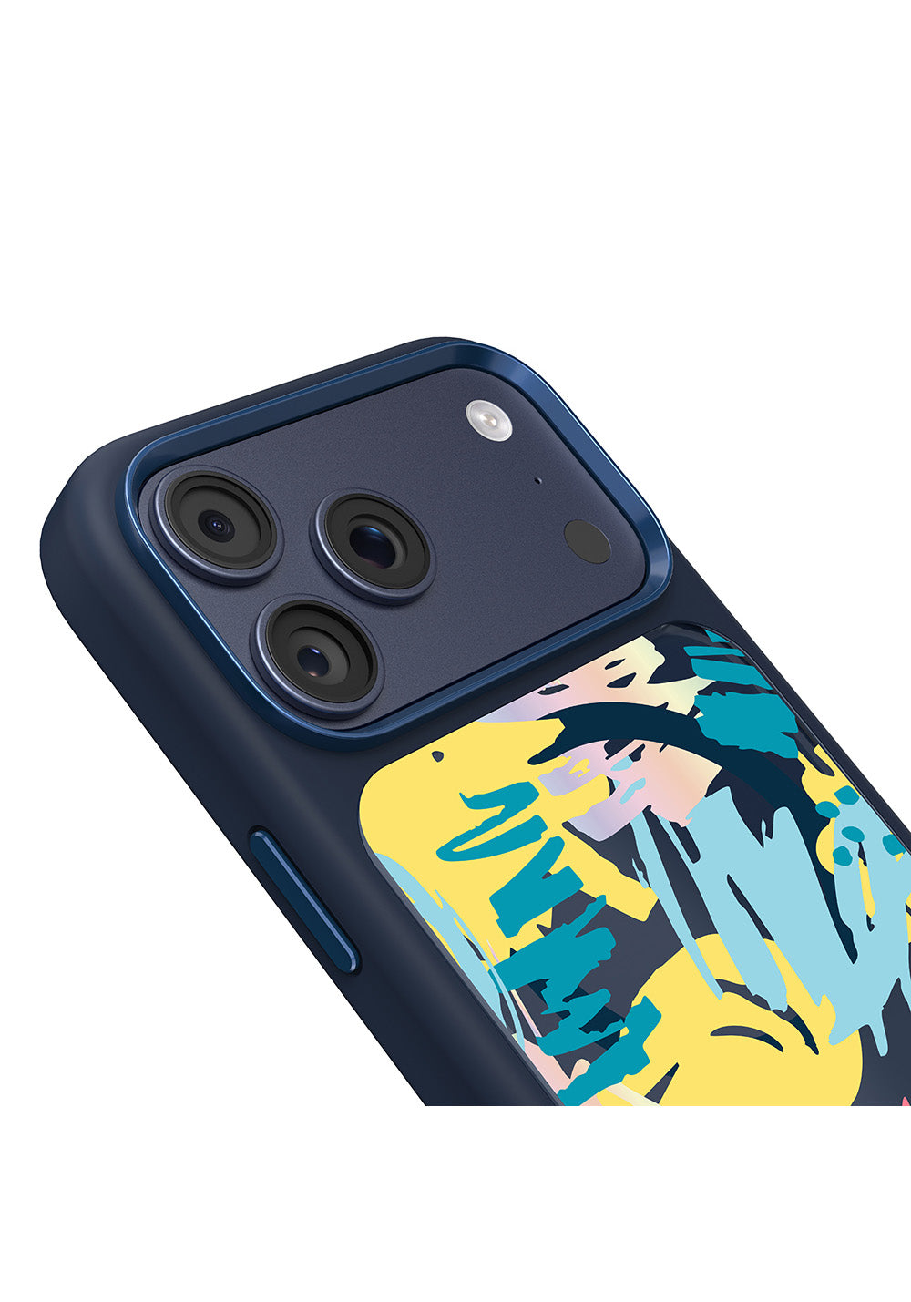 Apple iPhone 17 Pro Max Kılıf Manyetik Şarj Uyumlu 3D Baskılı Tasarım Mutural Graffiti Serisi Kapak